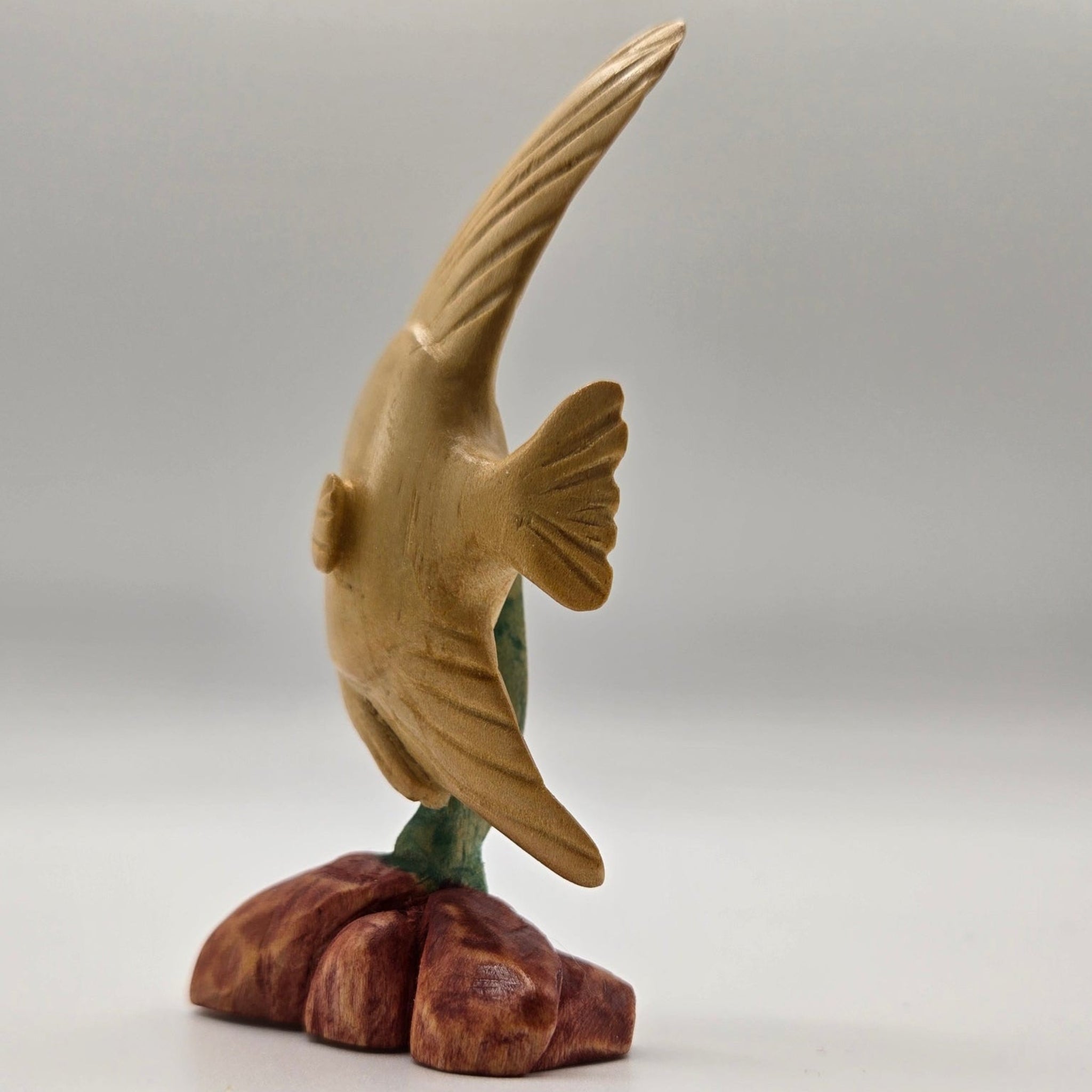 Wood Nibbles Angel Fish Figurine