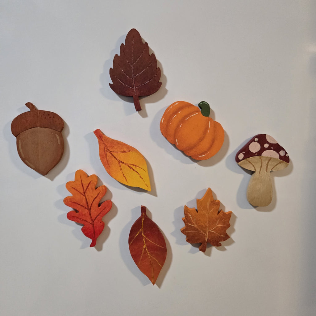 Fall Fridge Magnets - Handmade wooden Magnets