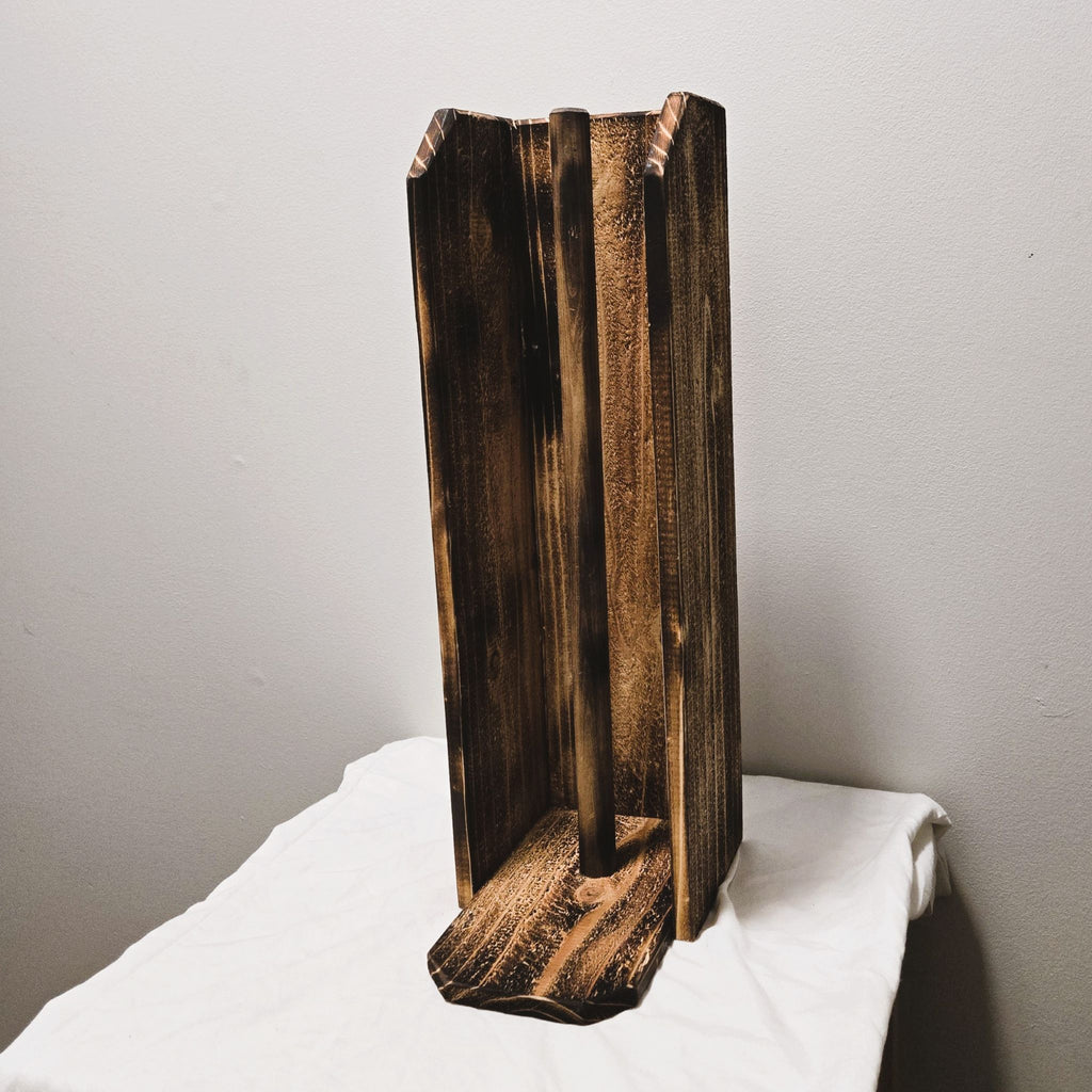 Rustic Cedar Toilet Paper Caddy - 4 Roll Bathroom Storage