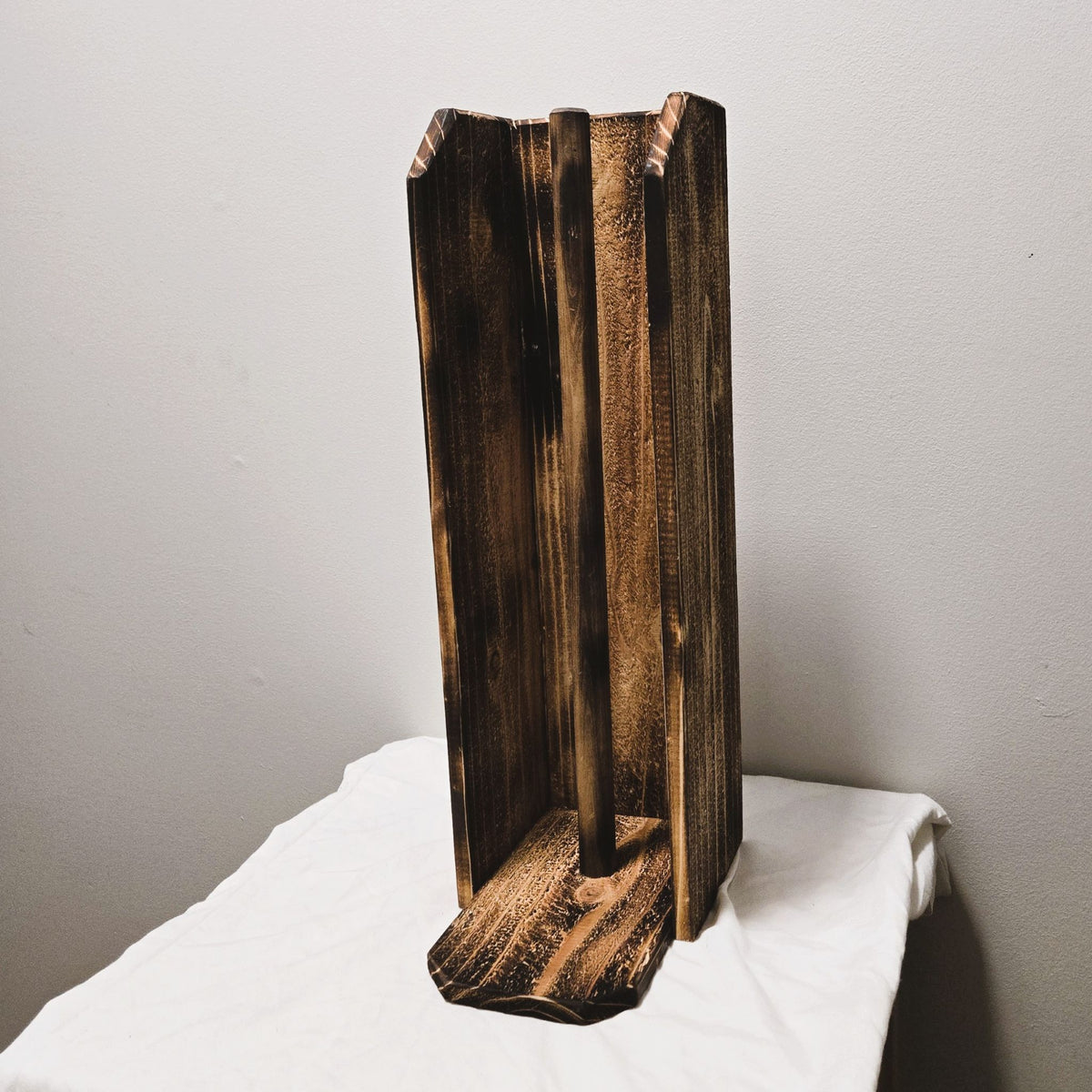 Rustic Cedar Toilet Paper Caddy - 4 Roll Bathroom Storage