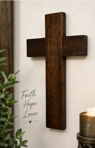 Mahogany Wall Cross