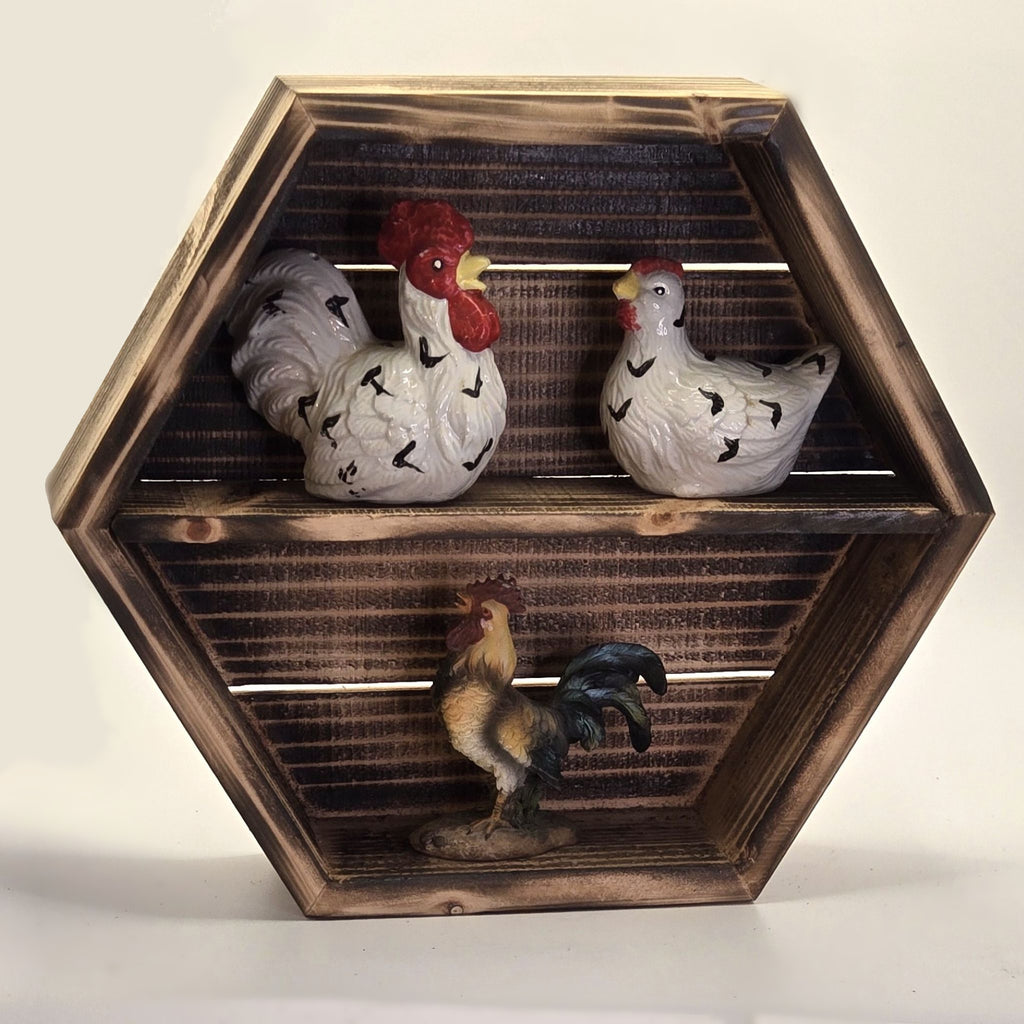 Hexagon Knick-Knack Shelf – Merry Men Woodworking