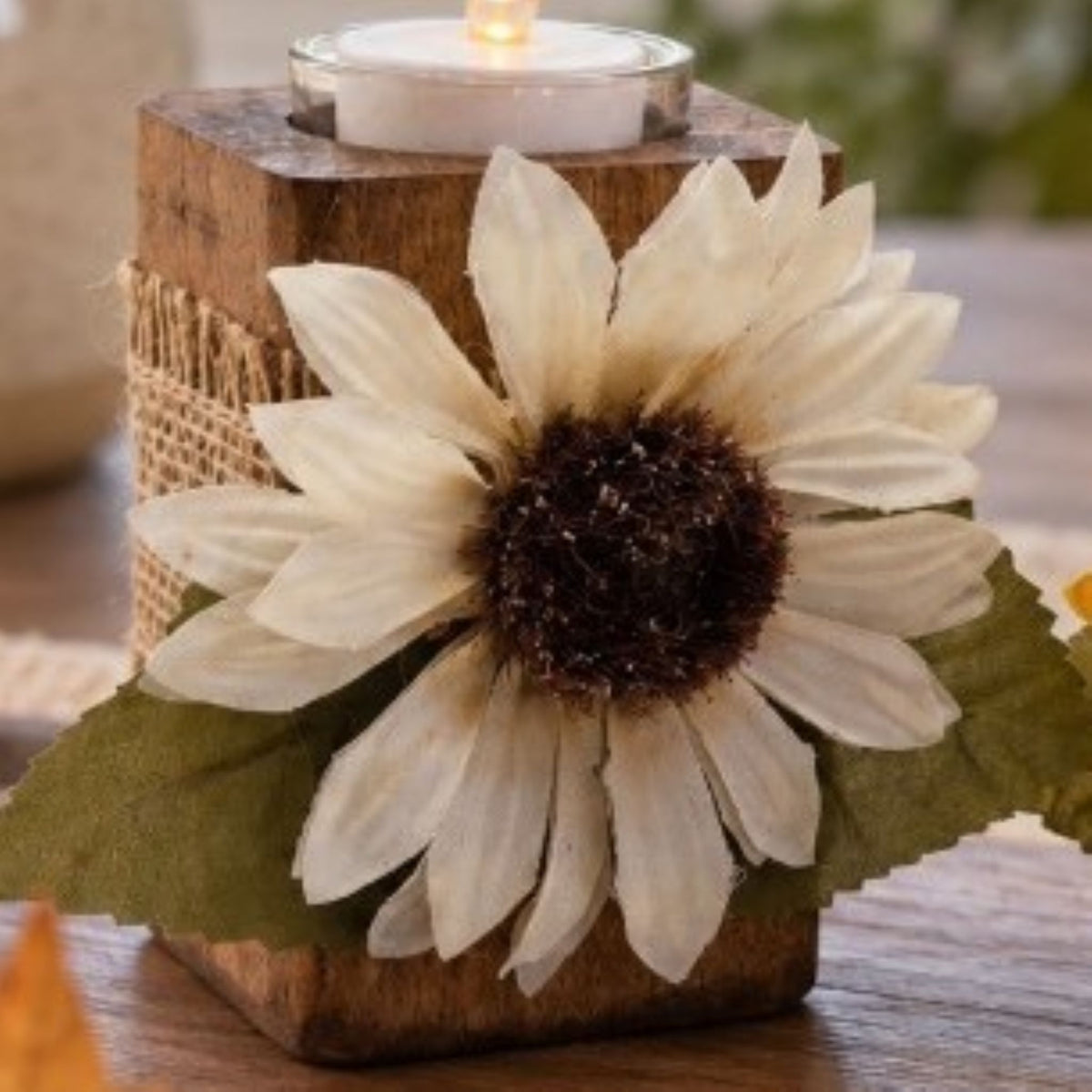 Autumn Bloom Tea Light Holder