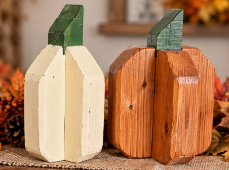Rustic Fall Gourds - Handmade Reclaimed Wood