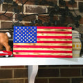 Rustic Wooden American Flag